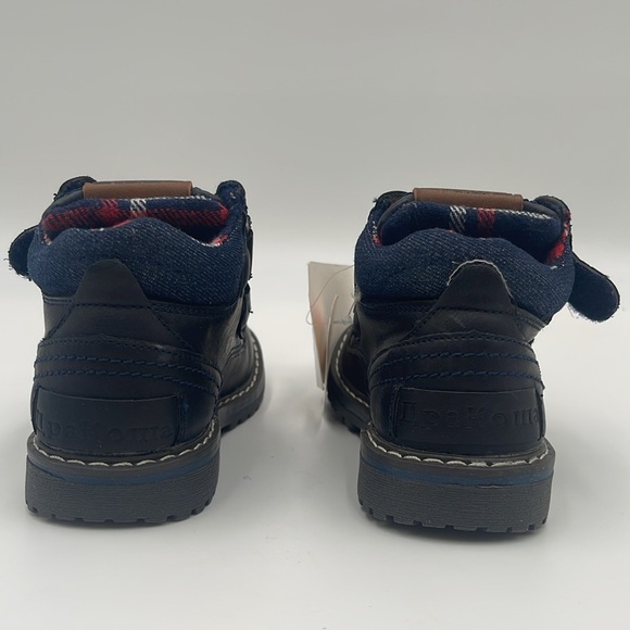 NWT Apakowa toddler water resistant ankle boots navy blue size 25 - Picture 4 of 10